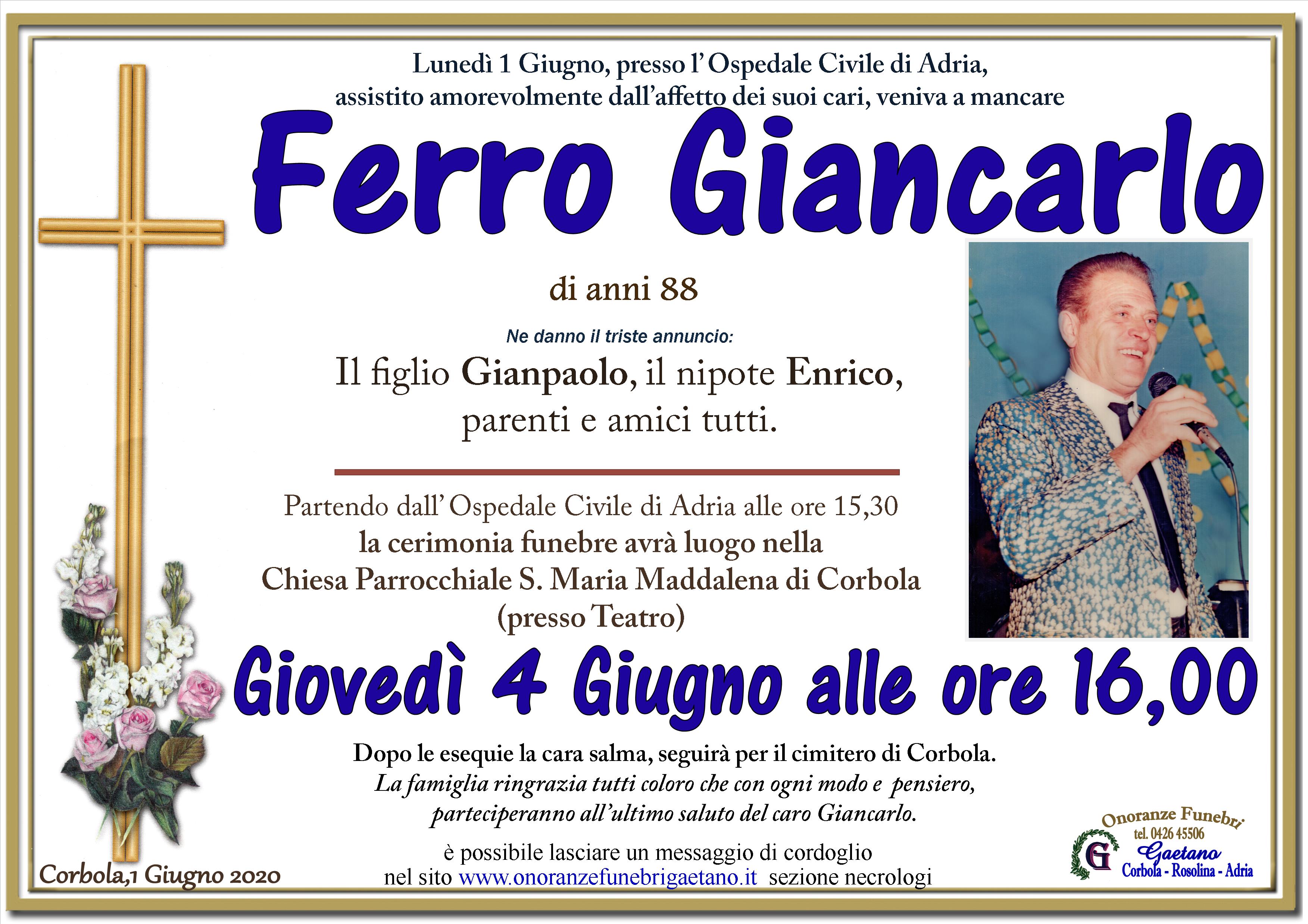 FERRO GIANCARLO