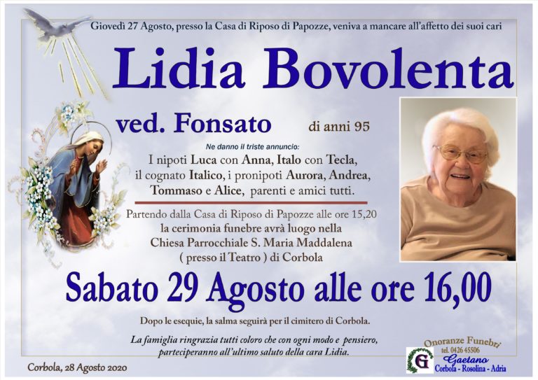 BOVOLENTA LIDIA