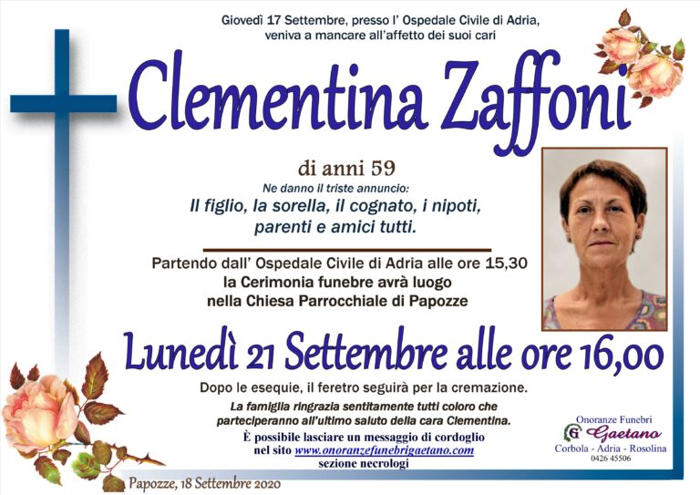 CLEMENTINA ZAFFONI