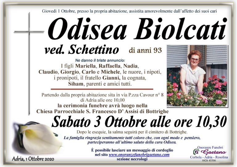 BIOLCATI ODISEA