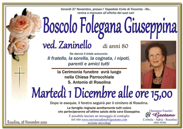 BOSCOLO FOLEGANA GIUSEPPINA