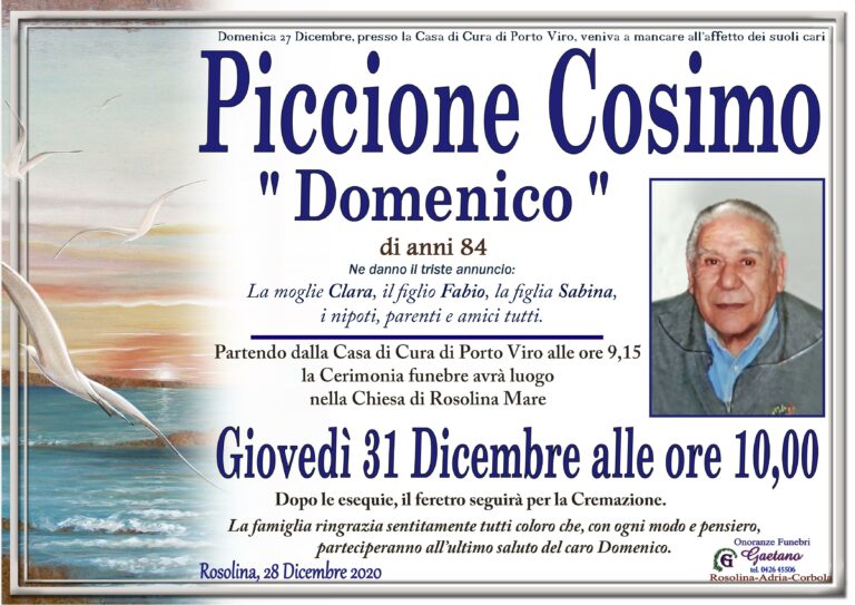 PICCIONE COSIMO DOMENICO