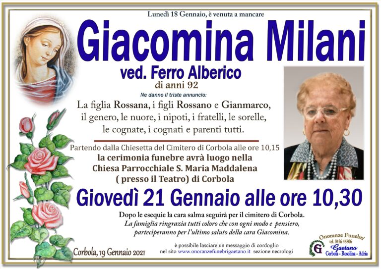 GIACOMINA MILANI