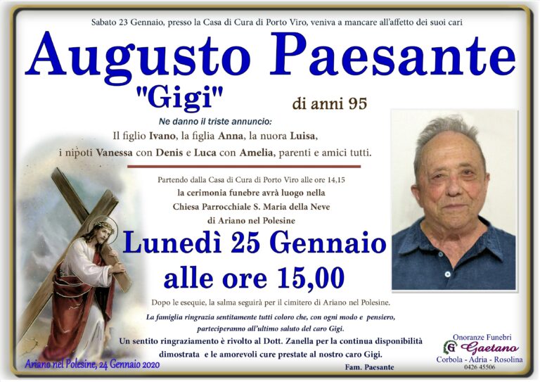 AUGUSTO PAESANTE “GIGI”