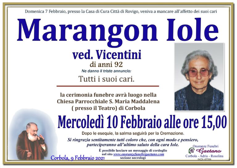 MARANGON IOLE