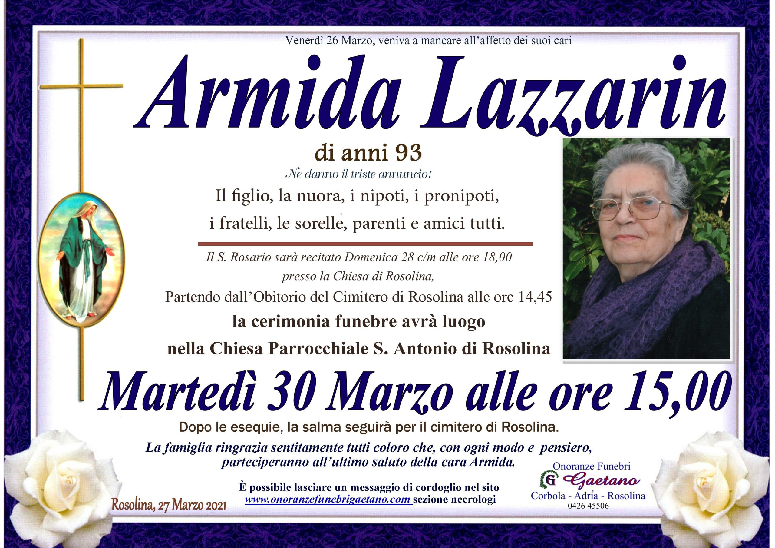 LAZZARIN ARMIDA