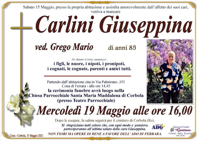 CARLINI GIUSEPPINA