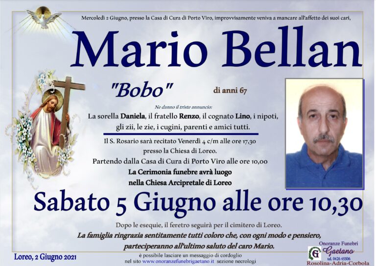 BELLAN MARIO ” BOBO”