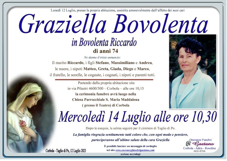 GRAZIELLA BOVOLENTA