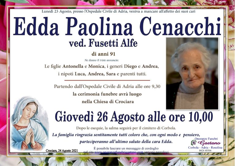 CENACCHI  EDDA PAOLINA