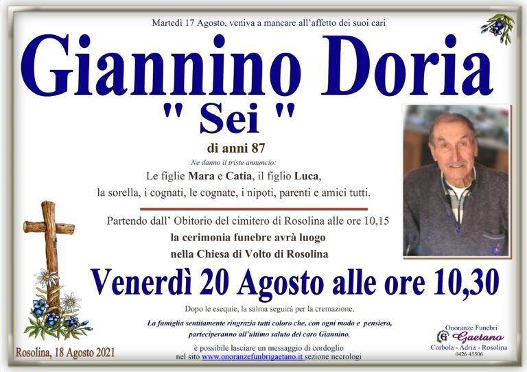 GIANNINO DORIA ” SEI”