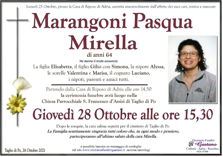 MARANGONI PASQUA MIRELLA