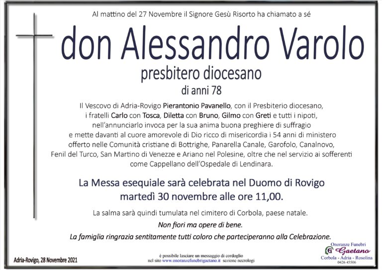 Don ALESSANDRO VAROLO