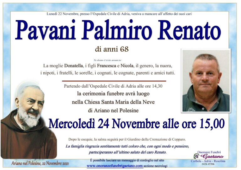 PAVANI PALMIRO RENATO