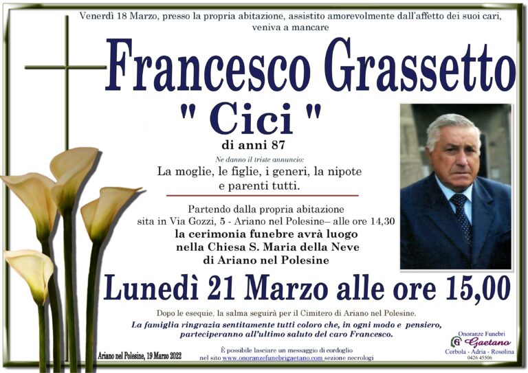 FRANCESCO GRASSETTO ” Cici “