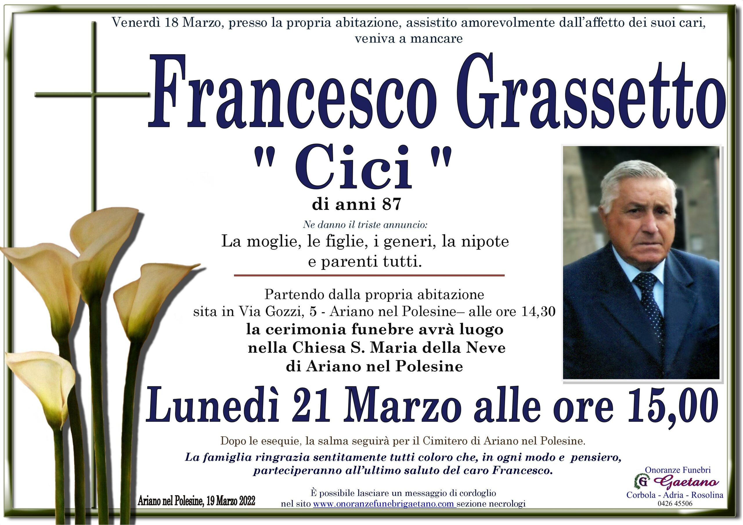 FRANCESCO GRASSETTO ” Cici “