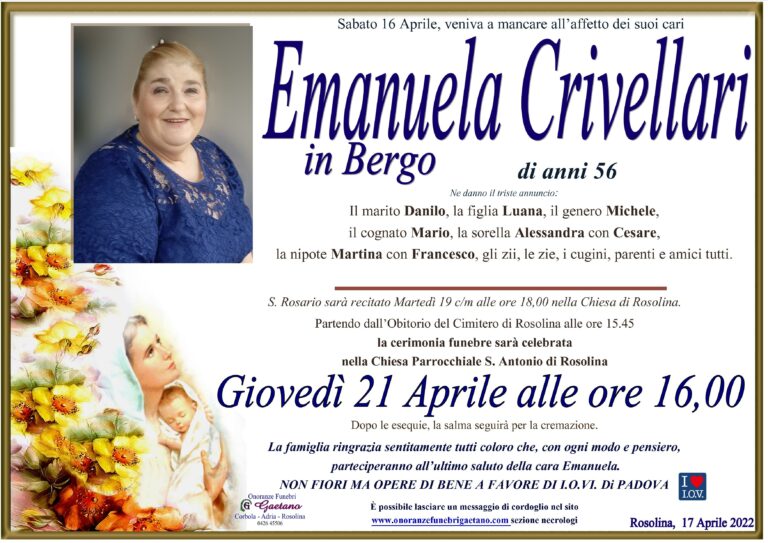 EMANUELA CRIVELLARI