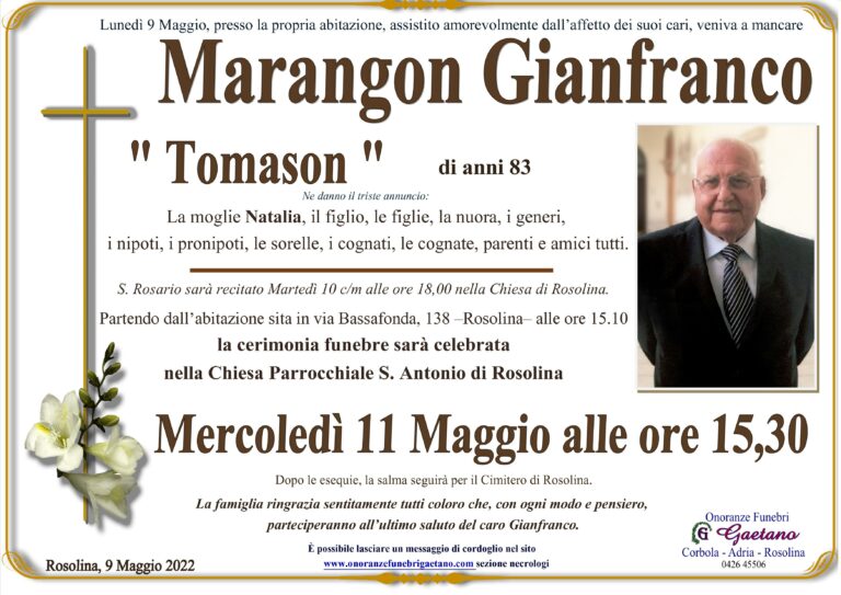 MARANGON GIANFRANCO “Tomason”