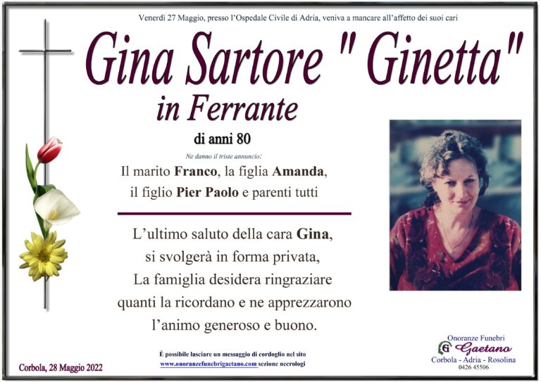 Gina Sartore ” Ginetta”