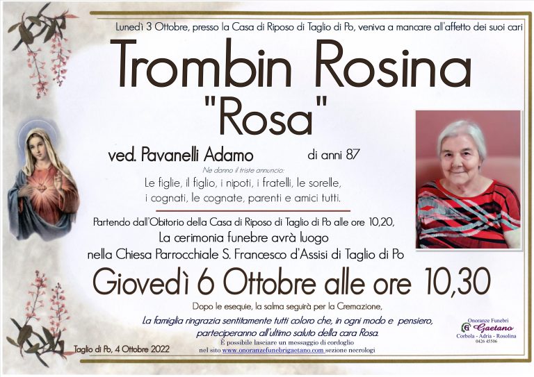 Trombin Rosina ” Rosa”