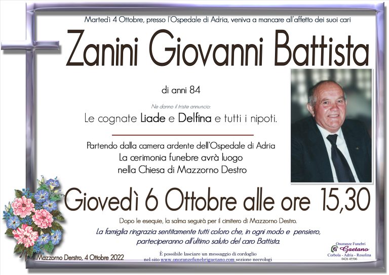 Zanini Giovanni Battista