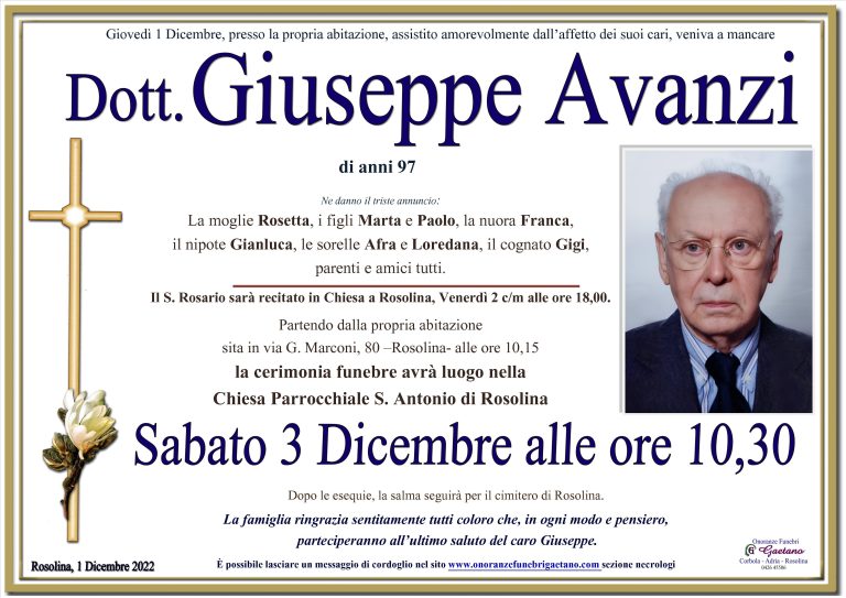 Dott. Giuseppe Avanzi