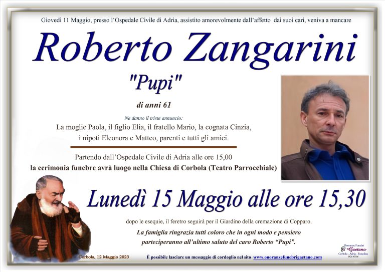 Roberto Zangarini  ” Pupi”