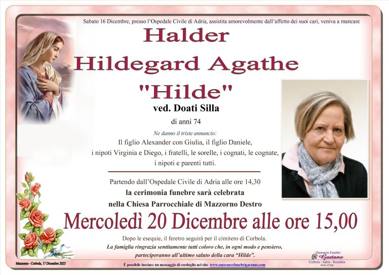 Halder Hildegard Agathe “Hilde”
