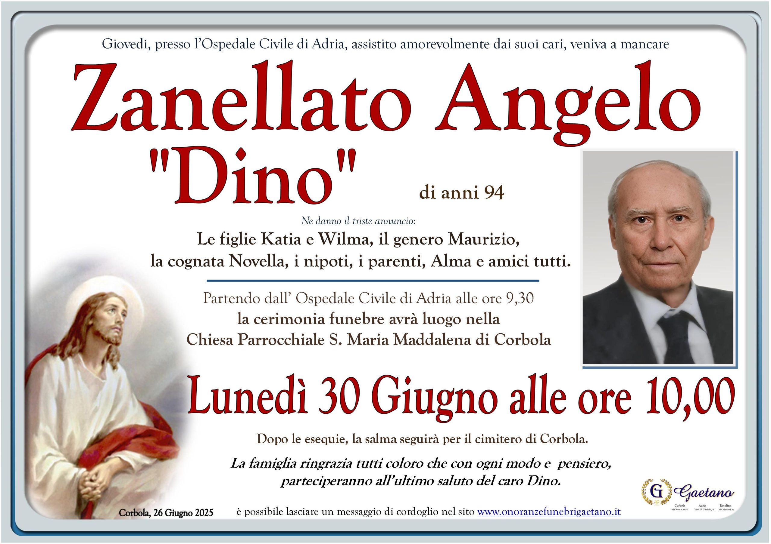 Zanellato Angelo ” Dino”