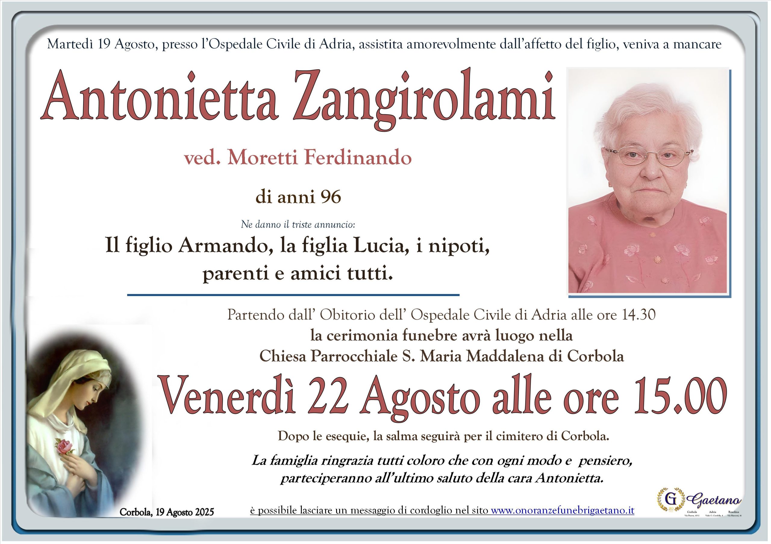 Zangirolami Antonietta