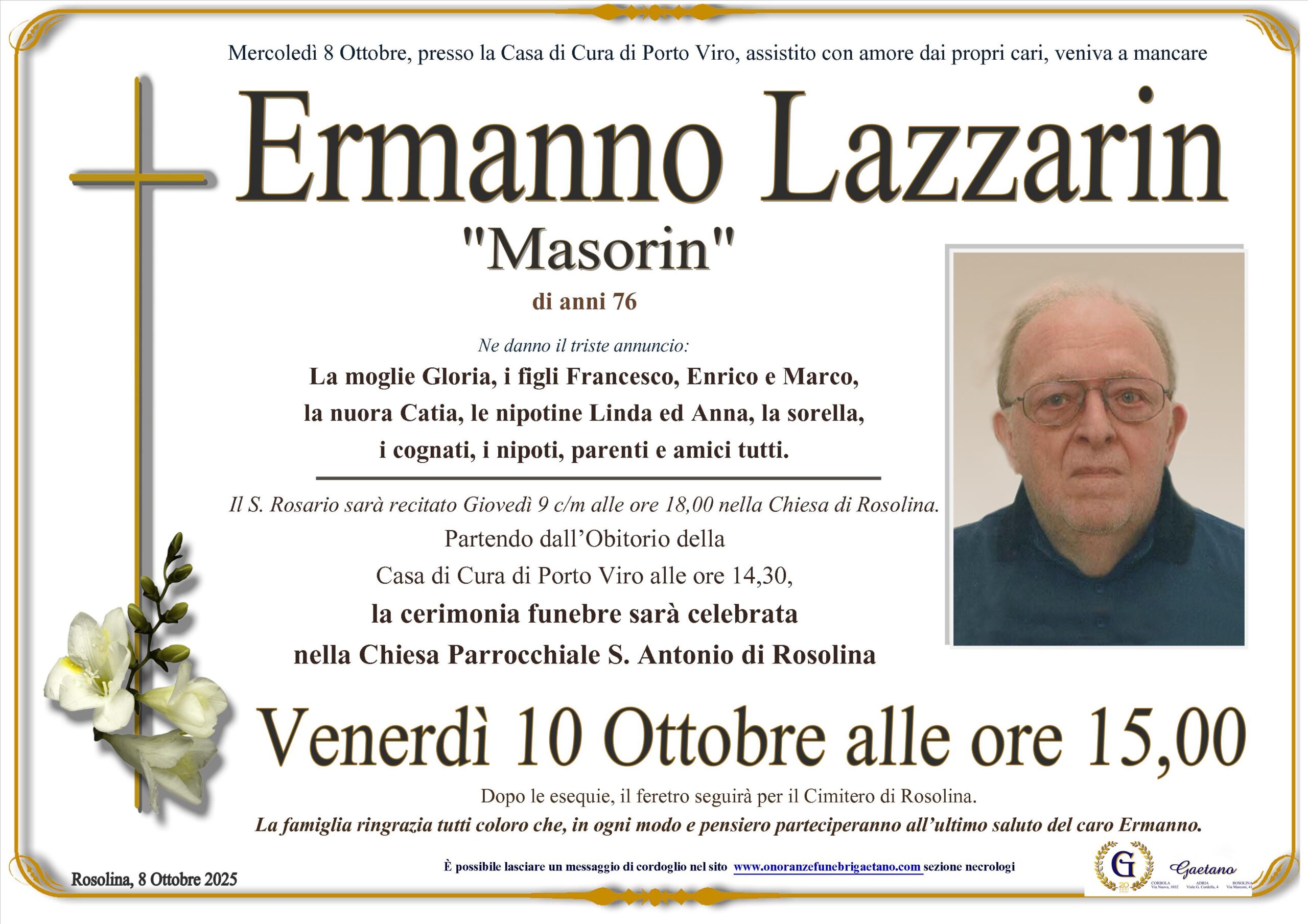 Ermanno Lazzarin ” Masorin”