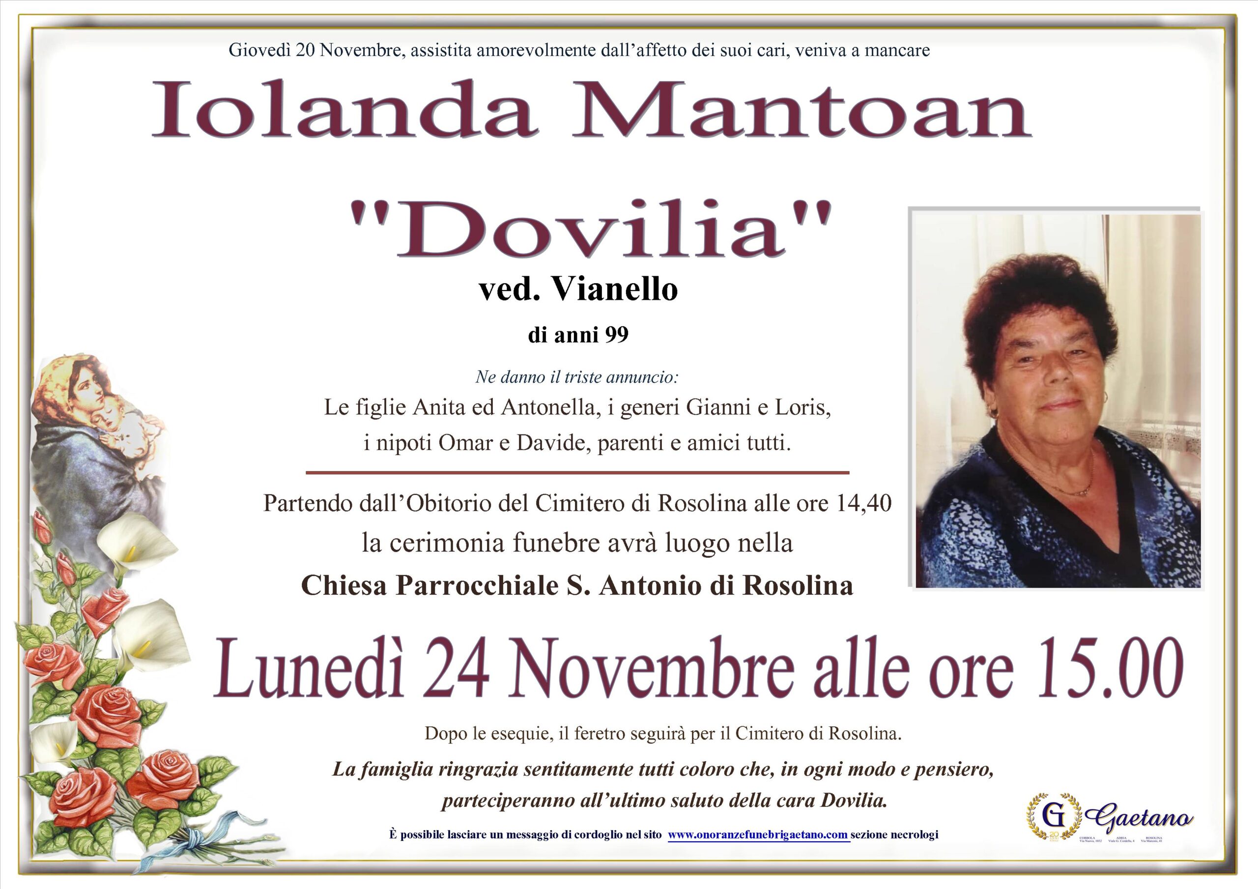 Iolanda Mantoan &rdquo; Dovilia&rdquo;