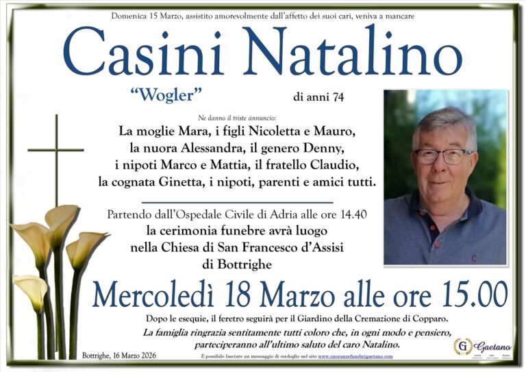 Casini Natalino &ldquo;Wogler&rdquo;