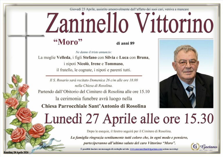 Zaninello Vittorino &ldquo;Moro&rdquo;
