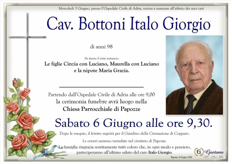 Cav. Bottoni Italo Giorgio