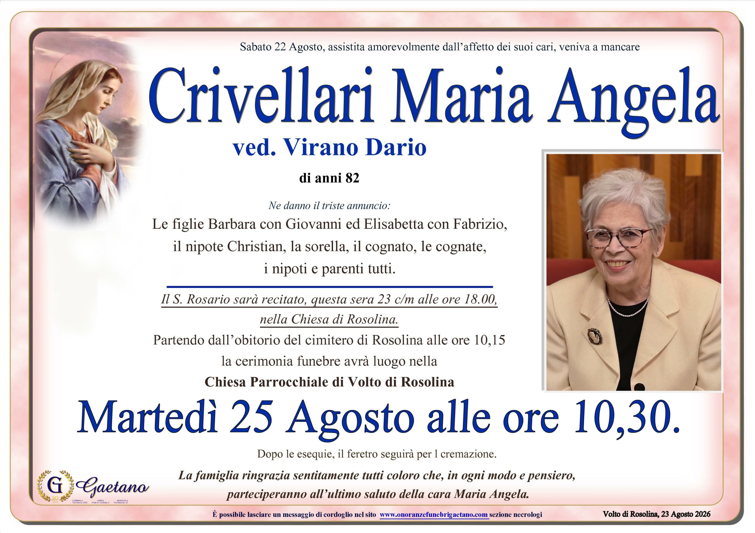 Crivellari Maria Angela